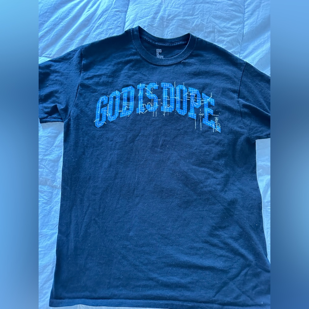 God is Dope graphic T-shirt. Size Medium.